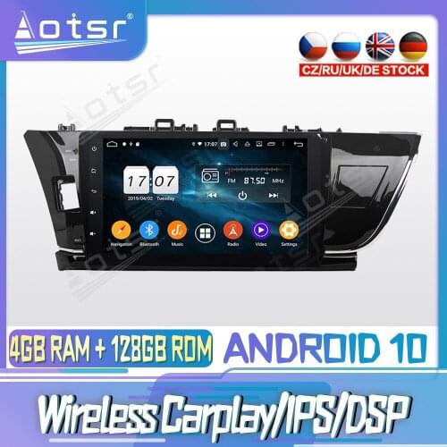 Android 10 PX6 128G For TOYOTA COROLLA 2013-2016 DVD GPS Navigation Auto Radio Stereo Video Multimedia Player HeadUnit 2din
