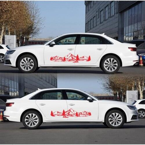 Car Stickers Waterproof 150cm Tree Mountain Car Decoration Decals Mountain Bike Decoration Pet Sticker Car Decal