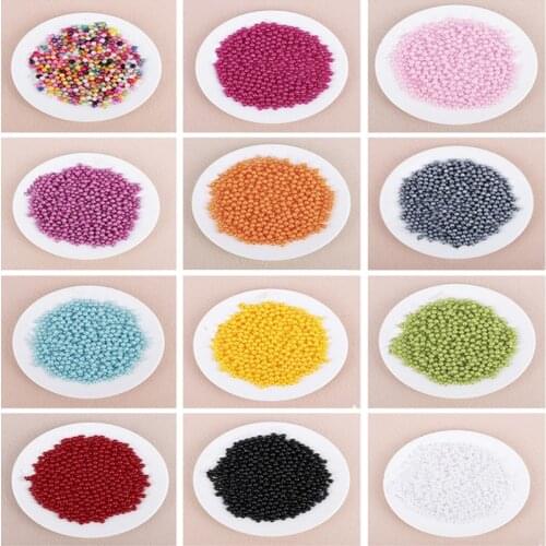 DIY Beaded Candy Color ABS Imitation Pearl Straight Hole Round Bead Bracelet Necklace Accessories 6mm * 100pcs