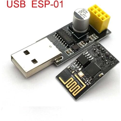 CH340 USB To ESP8266 ESP-01 Wifi Module Adapter Computer Phone Wireless Communication Microcontroller Includes ESP-01