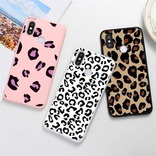 Leopard Print Phone Case For Xiaomi Redmi Note 8 8T 9 9s 10X 7 6 K30 Pro Max Fashion Case For Xiaomi Mi A3 CC9e Note 10 Lite Pro