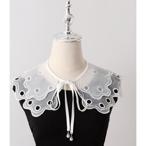 Ladies Sweet Fake Collar For Women Lace False Collar White Detachable Collars Girls Shawl Wrap Dress Clothes Accessories