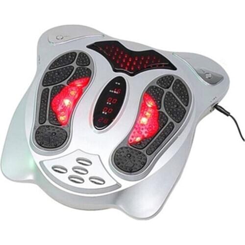 Electric Foot Massager Machine Heat Far Infrared Acupuncture Shiatsu Feet Massage Blood Circulation Device Body Physical Therapy