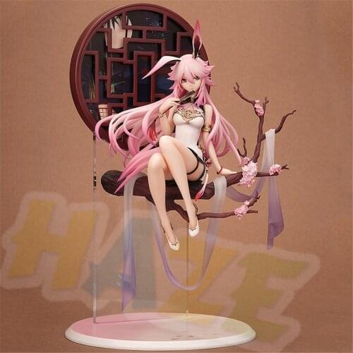 Anime Honkai Impact 3 Sakura Yae Heretic Miko cheongsam Figure Statue Toys Collection No Box 31cm