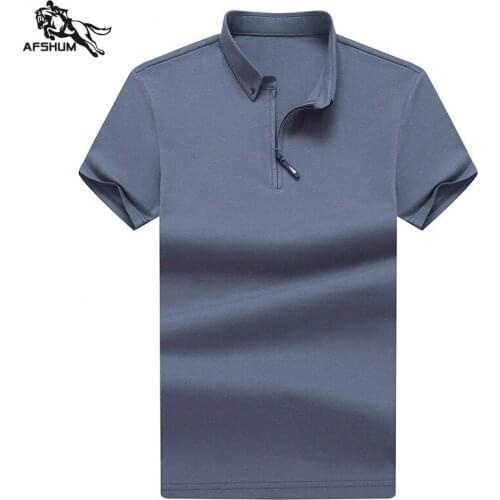 Polo shirt men Summer new Solid color youth Top Mens short-sleeved polo shirt Mens business casual polo shirt size M-4XL 1185
