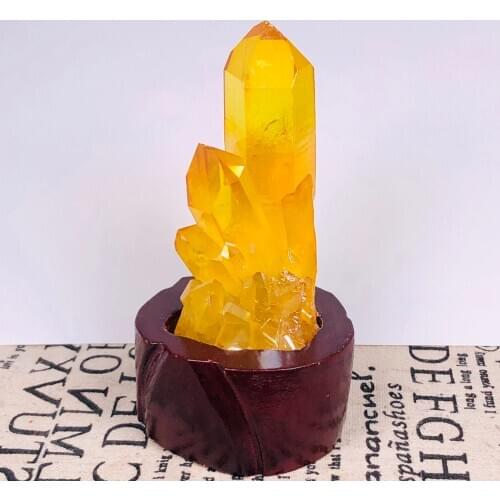 Beautiful Aura Crystal Cluster Angel Aura Titanium Quartz Crystal Stunning Rainbow Specimen Minerals Reiki Healing Chakra