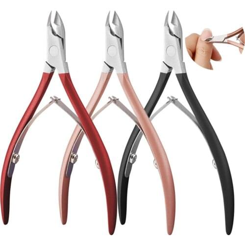 Stainless Steel Cuticle Nippers Scissor Cutter Dead Skin Remover Pedicure Nail Art Care Tool Nail clippers Trimmer Manicure