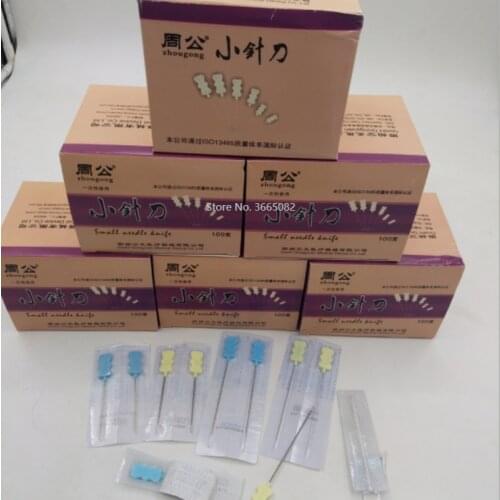 Medical sterile Disposable Small needle knife Blade needle acupoint Acupuncture needle Flat scalp acupuncture physiotherapy