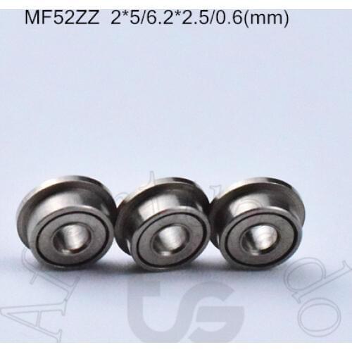 MF52ZZ 2*5*6.2*2.5*0.6(mm) 10pieces bearing metal sealed free shipping ABEC-5 chrome steel miniature bearings hardware LF520ZZ