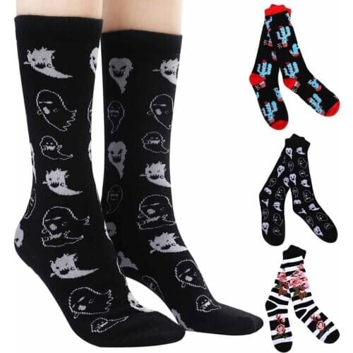 New Winter Products Socks Unisex Halloween Vintage Cashmere Harajuku Korean Fashion Casual Soft Long Sock Comfortable Socks