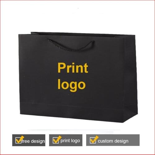 Wholesale top quality Luxury 250gms kraft paper shopping bag print logo paper bag clothing bag