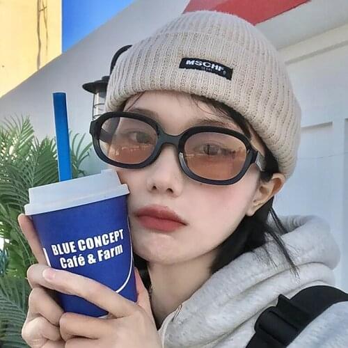 Oval Women Sunglasses Small Frame Sunglasses Women Vintage Eyewear Brand Designer Sun Glasses Women Hip-Hop Men Okulary