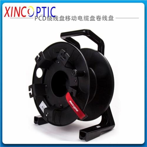 PCD235 Portable Plastic Drum Reel Cable Cart Outdoor Retractable Tactical Spool Winding for Fiber Optic