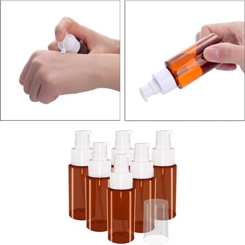 Empty Lotion Bottles 6pcs, 2.03oz Large Squeeze Bottles Dispenser Clean for Bulk Hand Sanitizer Shampoo and Conditioner Gel