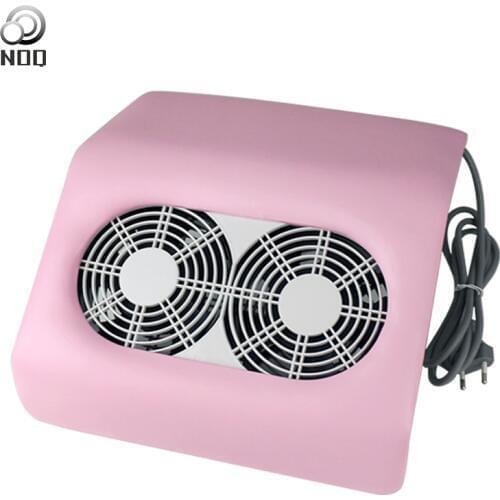 NOQ 65W Two Hands Vacuum Cleaner For Nails Manicure Nail Dust Suction Collector Machine 2Pcs Fans Salon Equipment Tools