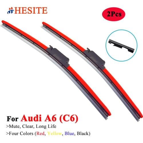 2Pcs HESITE Colorful Windshield Wiper Blade For Chevrolet Cruze Equinox Impala Malibu Sonic Tahoe Citroen C1 C2 C3 C4 C5 Xsara
