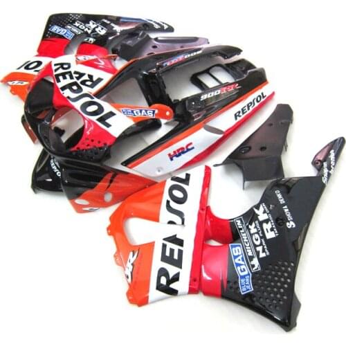 Replace Fairings for HONDA CBR900RR 893 1992 1993 1994 1995 Black Red fairing kit CBR893RR 92 93 94 95 XF20