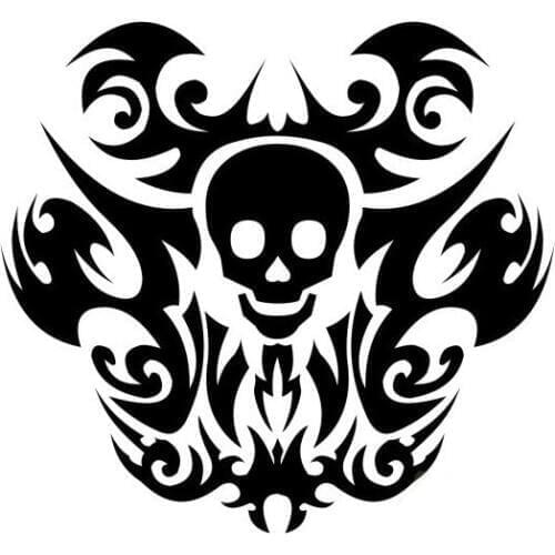 Skull Styling Stickers Car Vinyl Door Window Car Decor Waterproof Decals Art Bumper Pattern Decoration L505