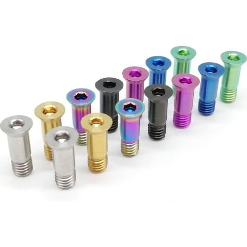 2PCS M5x14.2 Bicycle Rear Derailleur Bolt Titanium Bolt Jockey Wheel Bolt MTB Bike Guide Roller Bolt Screw