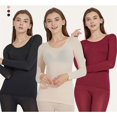 Winter 37 Degree Constant Temperature Thermal Sets for Women Warm Winter Clothing Two Piece Set conjuntos de mujer