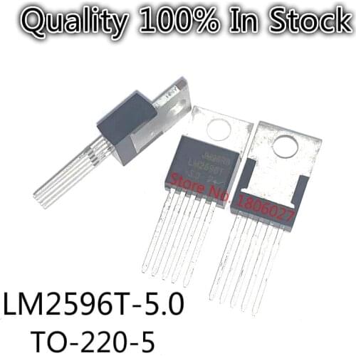 10pcs/lot LM2596T-5.0 5V five-terminal regulator new LM2596 TO-220-5