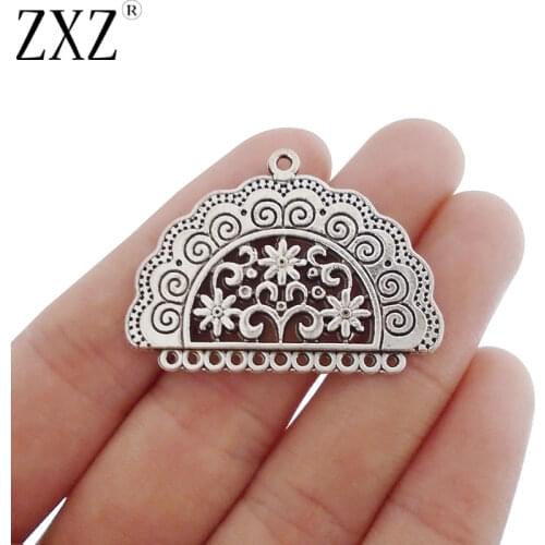 ZXZ 10pcs Chandelier Connector Charms Pendants for Earring Jewelry Making Findings 39x29mm