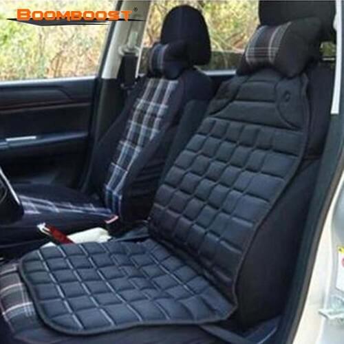 12V Car heating seat mat heating fiber black Car Heated Seat Cushion Hot Cover Auto Heater Warmer Pad-winter