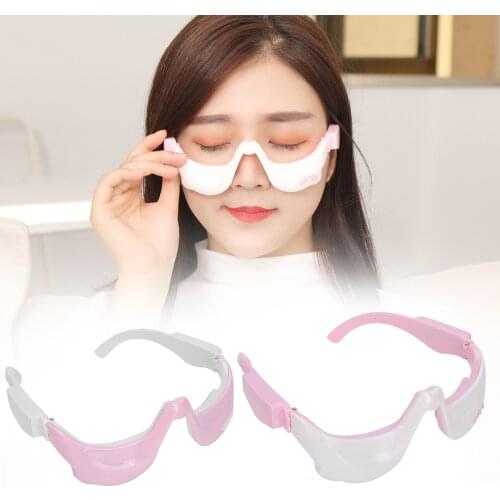 3D Vibration Massage Eyes Hot Compress Eye Massager Fatigue Relieve Wrinkle Reduction Remove Dark Circle EMS Micro Current Pulse