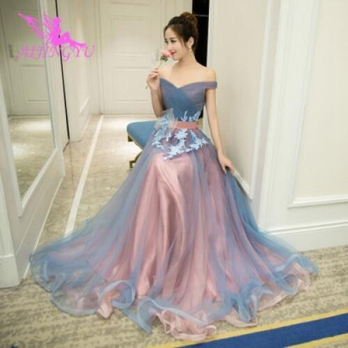 AIJINGYU Sexy Real Photo Evening Dress Party Gown 2021 Women Elegant Formal Special Occasion Dresses Fashion Ball Gowns FS130