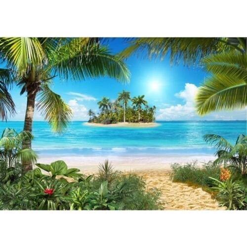 5D DIY Full Square Round Drill Diamond Painting Sea Beach Embroidery Cross Stitch Mosaic Home Decor Christmas Gift DP