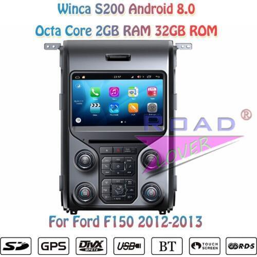 Winca S200 Android 8.0 Car PC Multimedia DVD Player Radio For Ford F150 2012-2013 Stereo GPS Navigation Automagnitol 2 Din Video