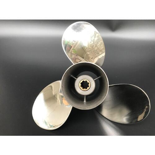 Free shipping 9.25x10 STAINLESS STEEL Propeller Motors For Yamaha 9.9HP-15HP Outboard Engine Propeller marine propeller