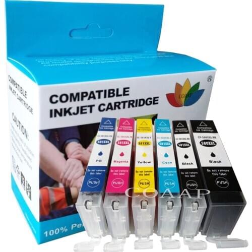 Compatible PGI-580 CLI-581 PGI 580 CLI 581 XL ink cartridge for CANON TR7550 TR8550 TS6150 TS6151 TS8150 TS9150 TS9155 printer