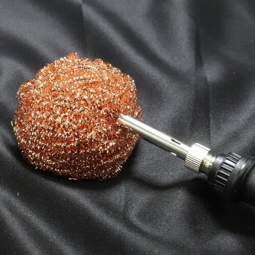 Cleaner Solder Tip Cleaning Steel Wire Sponge Balls Welding Soldering Solder Iron Tip Cleaner Tool Steel Wire Cleaning ball
