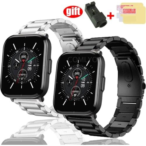 For xiaomi mibro color watch strap Band Metal Quick Release Stainless Steel Straps bracelet Mibro color screen protector film