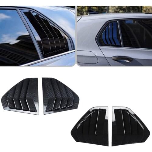 For Golf 8 MK8 2021 Rear Side Window Louvers Vent Cover Trim Window Blinds Triangular