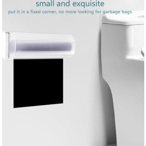 Home Wallmounted Bathroom Case Storage Box Plastic Bag Bins Garbage Kitchen Trash Bags Home Storage Organization Storage Box