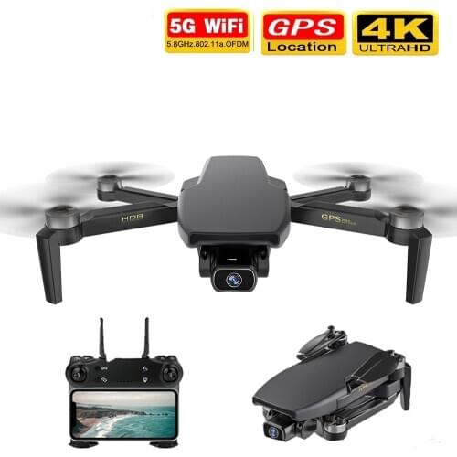 2020 New 4k Drone With GPS Follow Me 4K HD Camera 5G WiFi Brushless Motor Foldable RC Drone Flight For 25 Min RC Distance 1km