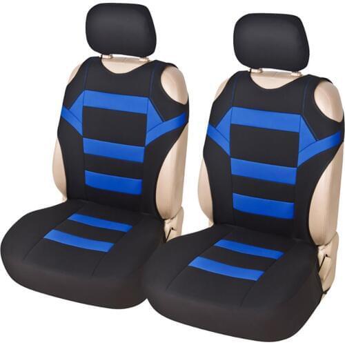 Breathable Car Front Seat Covers Fit for Car Truck SUV Van Blue Color T Shirt Design Car Seat Cover