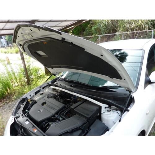 For Mazda3 BK Axela 2003-2009 Front Bonnet Hood Modify Gas Struts Carbon Fiber Spring Damper Lift Support Absorber