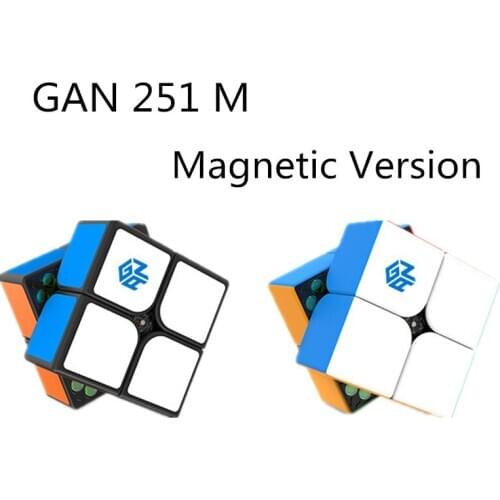 GAN GAN251M 2x2x2 puzzle speed smooth professional smooth game toy gift magnetic version 2 * 2 * 2 cube