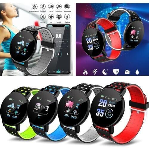 IP67 Waterproof Smart Watch Bracelet Fitness Tracker Pedometer Bluetooth Sleep Heart Rate Blood Pressure Monitoring Wristwatch