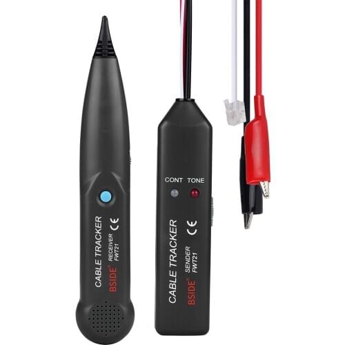 FWT21 Safety With Carrying Bag Wire Finder Portable Location Test Cable Tracker Telephone Line Handheld Tone Generator Detector