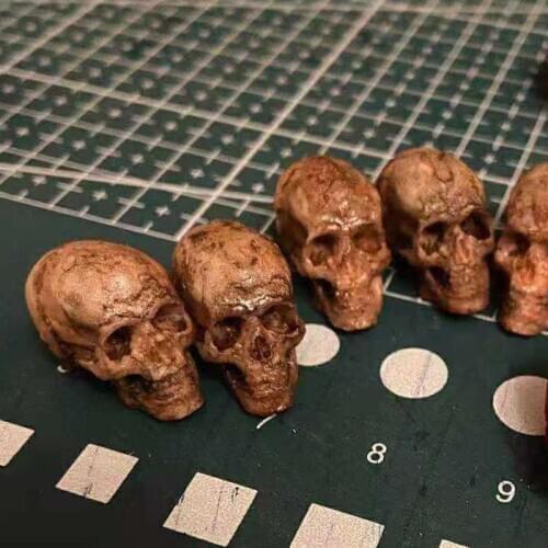 Collection 1/12 Scale Simulation Skull Head Model Toys for 6in Action Figure Accessories Scene Hobbies 1pieces