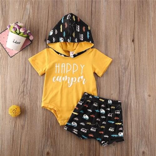 2020 Newborn Baby Clothes Infant Baby Boy Girl Sets Letter Romper+Car Print Pants Newborn Baby Girl Outfits Ensemble Bebe Fille