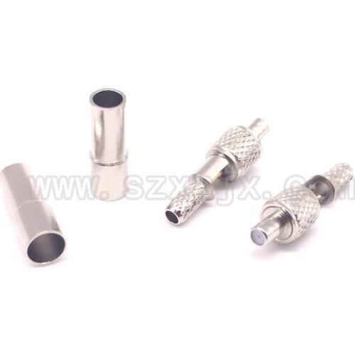 JX connector 2pcs RF coaxial connector TS9 female Crimp for RG316 RG174 LMR100 cable for 3G/4G Modem antenna TS9 male connector