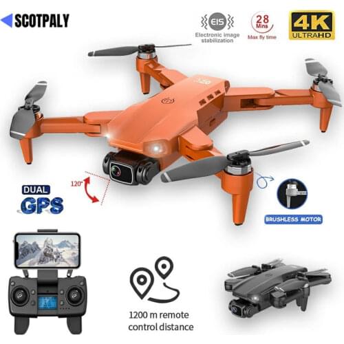 L900 Pro Drones 4K HD Dual Camera GPS 5G WIFI FPV Quadcopter Brushless Motor RC Distance 1.2km Professional Drone VS E520S SG108