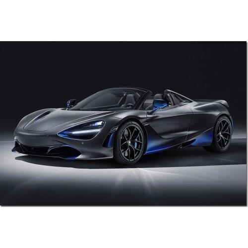 McLaren 720S Spider Supercar Poster Wall Picture for Living Room Wall Art Canvas Cloth Fabric Print Painting