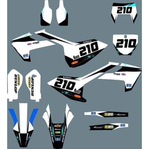 Motorcycle Graphic Stickers For Husqvarna FE TE 125 250 350 450 2017 2018 2019 FC TC FS TX FX 2016-2018