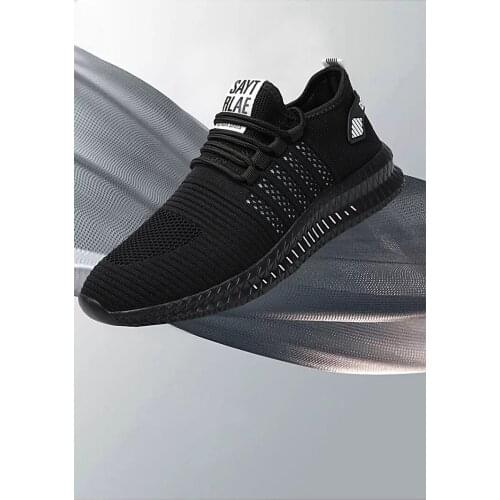 2021 Summer New Style Mens Comfortable Soft Light Casual Shoes Fashion Outdoor Black Breathable Slip Takes a Walk Shoes Lace-Up